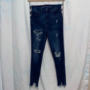 Curved high waisted jegging